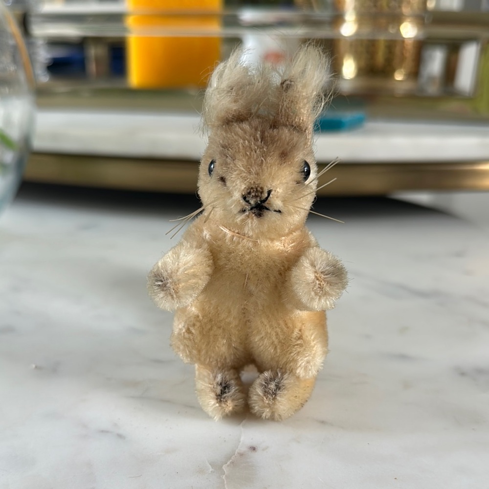 Steiff tufted ear squirrel 4”40’s-50’s vintage no tags